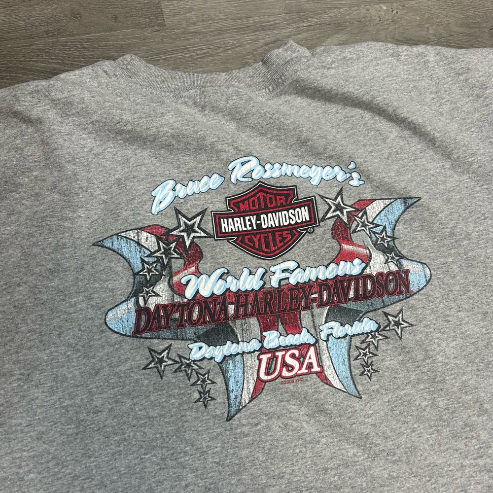 Vintage Harley Davidson Daytona Bike Week Shirt Men's 2XL Gray 2009 Biker USA